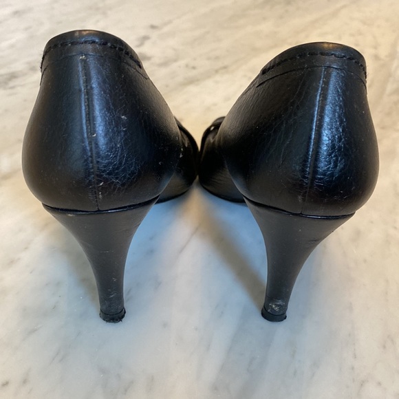 ♥️PEDRO GARCIA| Black Crystal Peep-Tpe pump- sz 37.5 - Picture 4 of 6